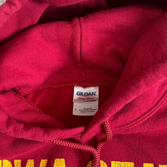 Iowa State Cyclones Red Hoodie Adult Small Hooded Sweatshirt NCAA College - Picture 7 of 8